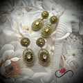 Regal Antique Oval Dangler Earrings Set