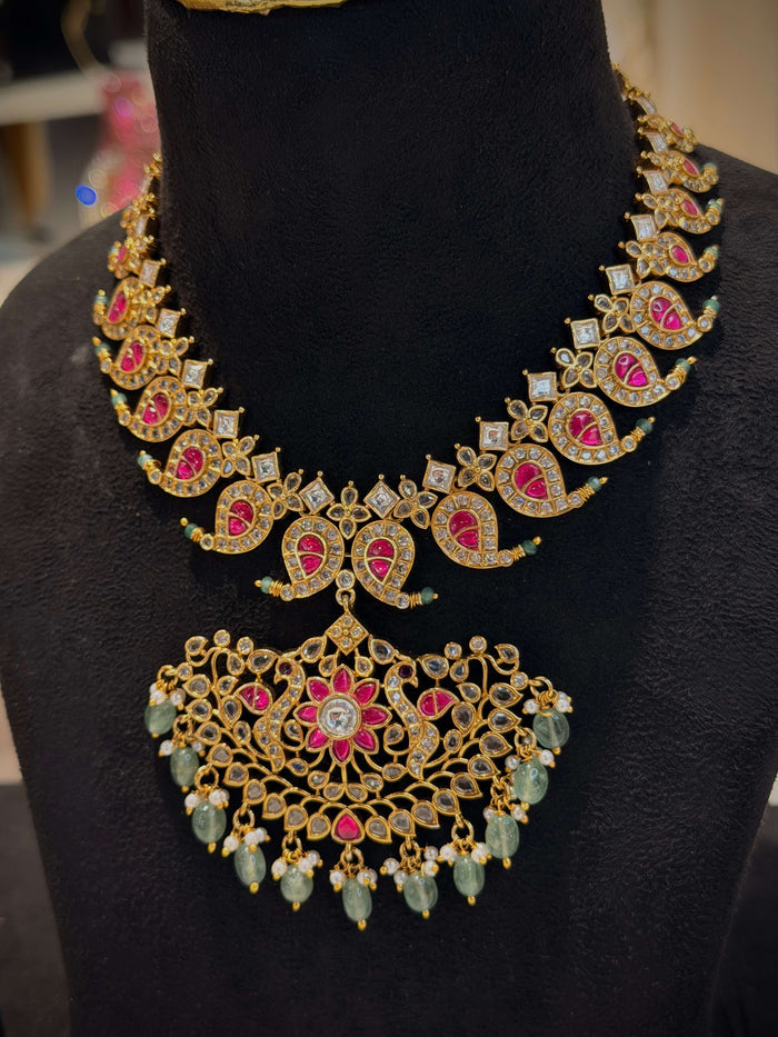 Regal Jadau Mango Choker Necklace Set