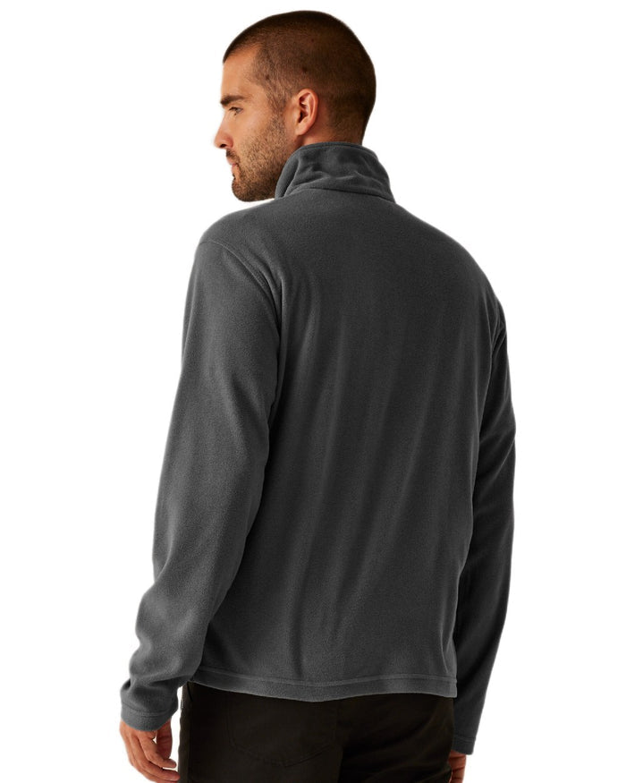 Seal Grey coloured Regatta Professional Mens Classic Full Zip Lightweight Microfleece Jacket on white background #colour_seal-grey