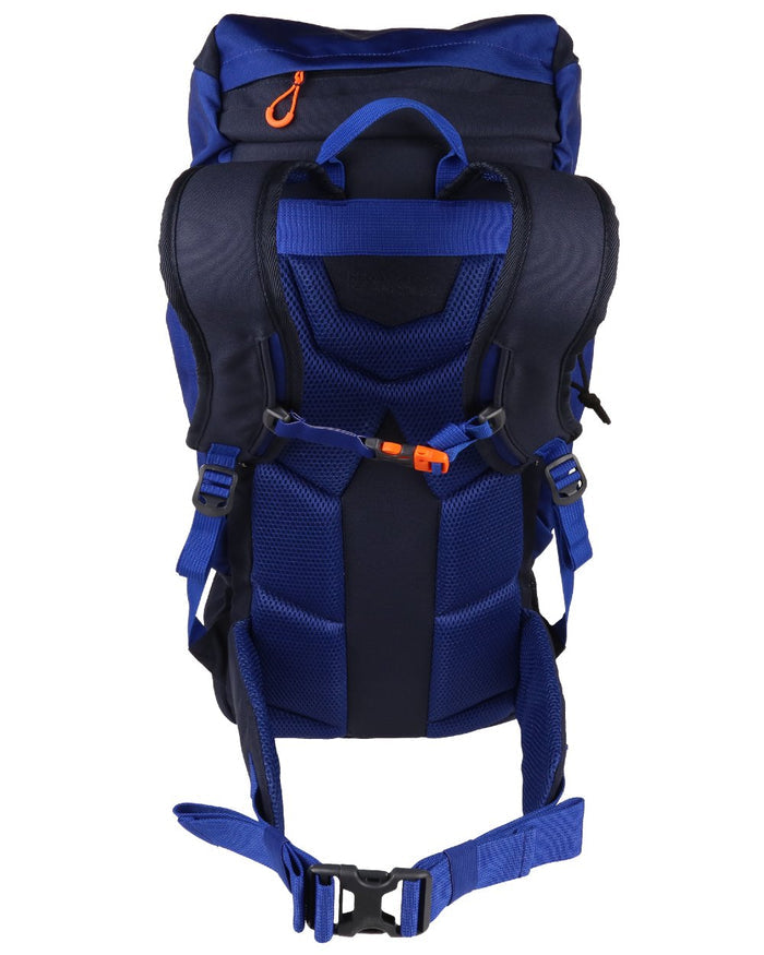 Navy New Royal coloured Regatta Professional Ridgetrek 35L Backpack on white background #colour_navy-new-royal