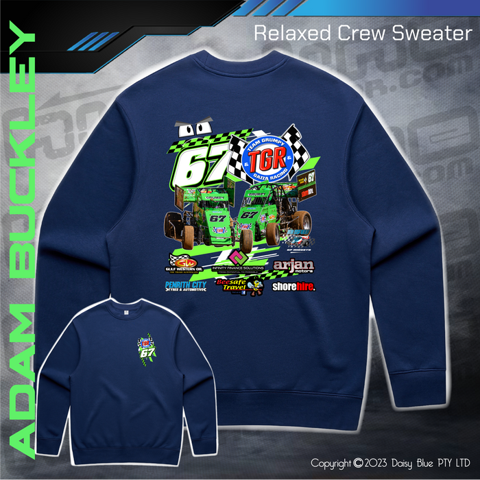 Relaxed Crew Sweater - Adam Buckley