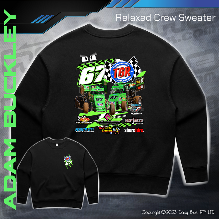 Relaxed Crew Sweater - Adam Buckley