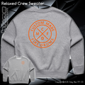 Relaxed Crew Sweater - Custom Made Fire Drums