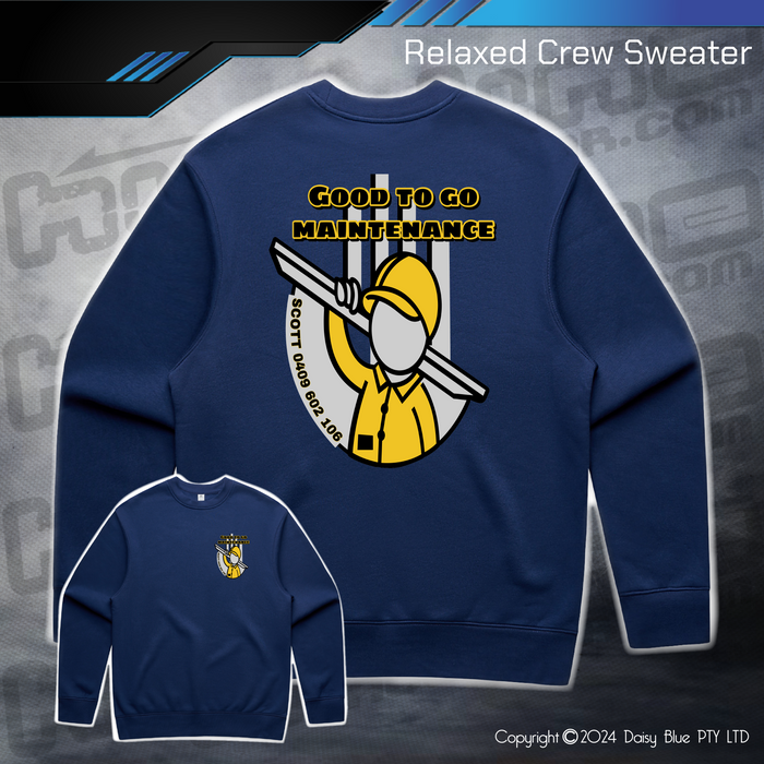 Relaxed Crew Sweater - Good to Go Maintenance