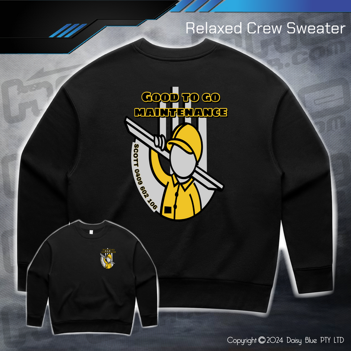 Relaxed Crew Sweater - Good to Go Maintenance