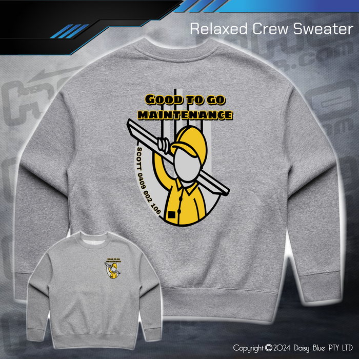 Relaxed Crew Sweater - Good to Go Maintenance