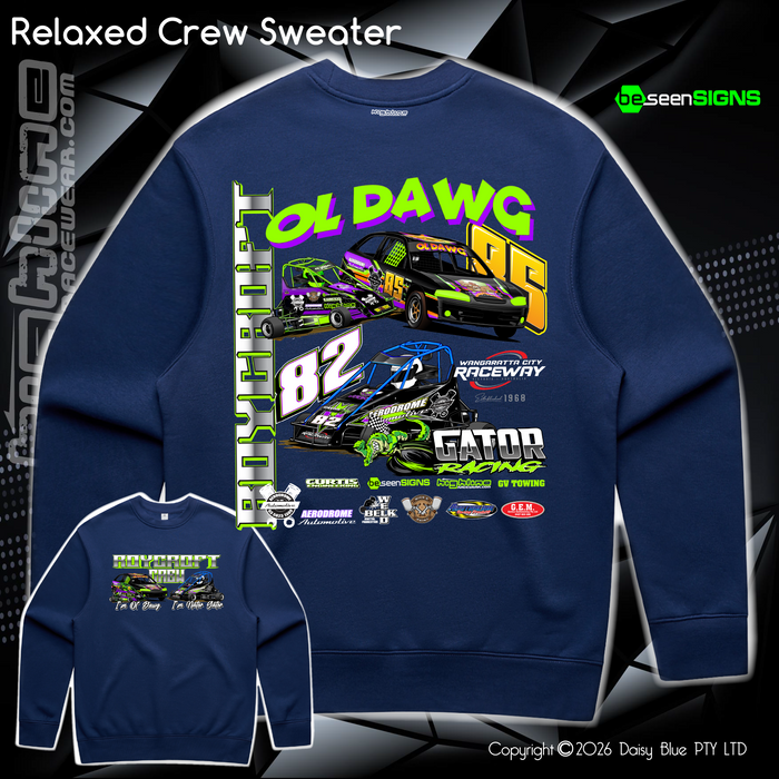 Relaxed Crew Sweater - Roycroft Brothers