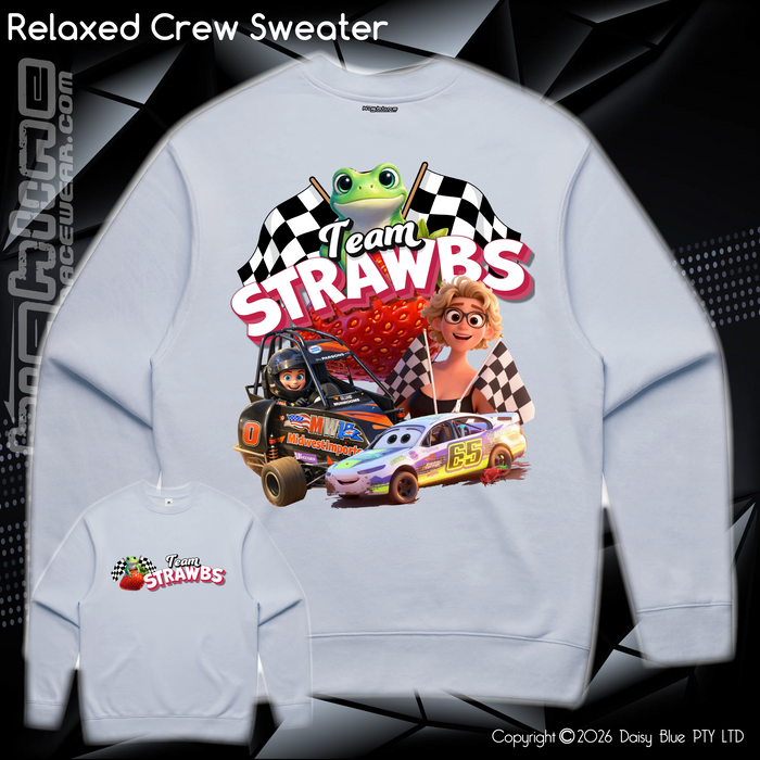 Relaxed Crew Sweater - Strawbs