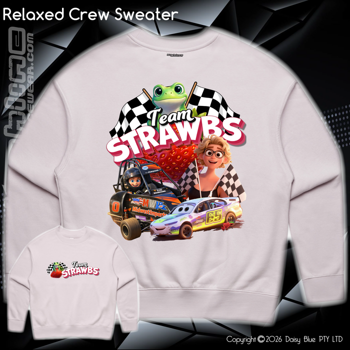 Relaxed Crew Sweater - Strawbs