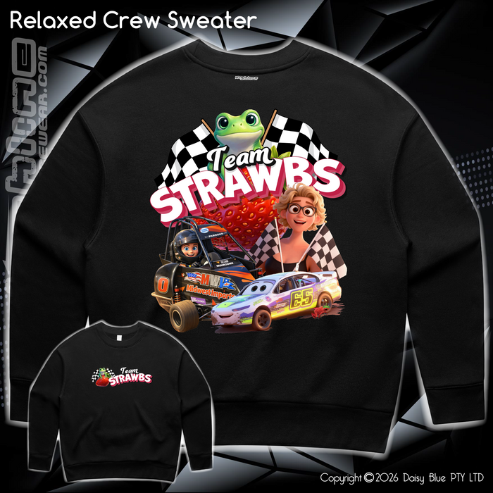 Relaxed Crew Sweater - Strawbs