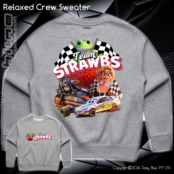 Relaxed Crew Sweater - Strawbs