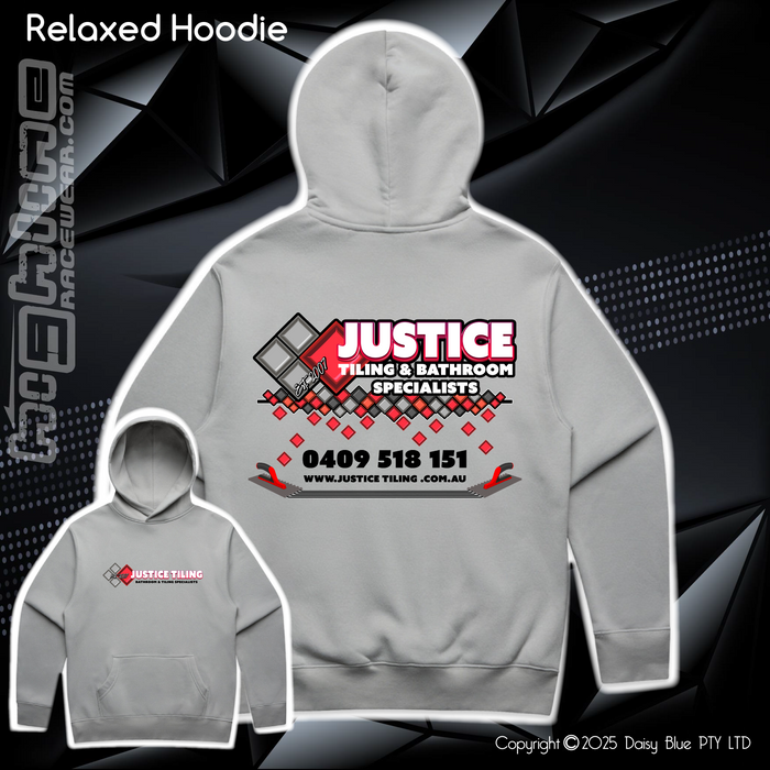 Relaxed Hoodie - Justice Tiling