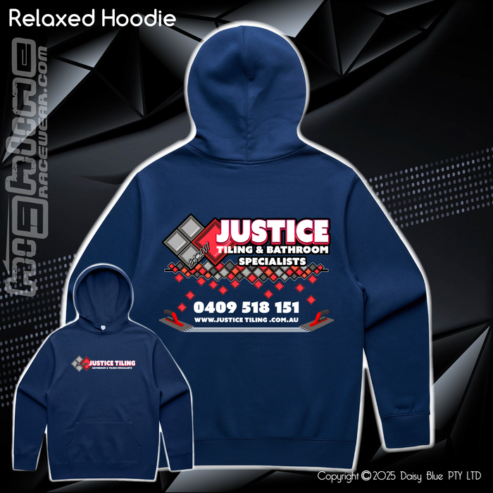 Relaxed Hoodie - Justice Tiling