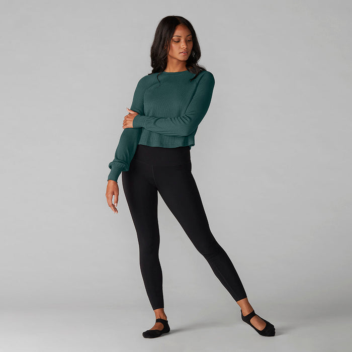 # Renew Waffle Knit Crop Long Sleeve * | Tops > Sweaters & Hoodies | Tavi – ToeSox | Tavi | Vooray