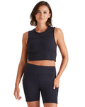 Black Coloured Ridgeline Womens Infinity Shorts on white background #colour_black