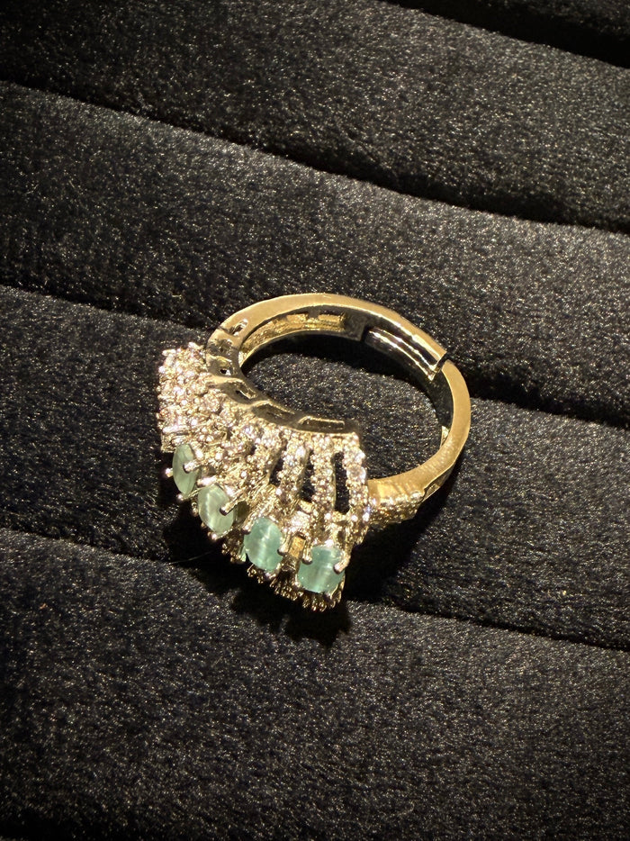 Royal Flared Cluster Designer Ring