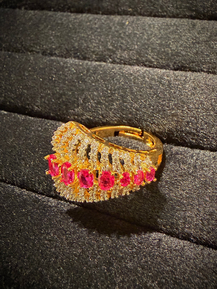 Royal Flared Cluster Designer Ring