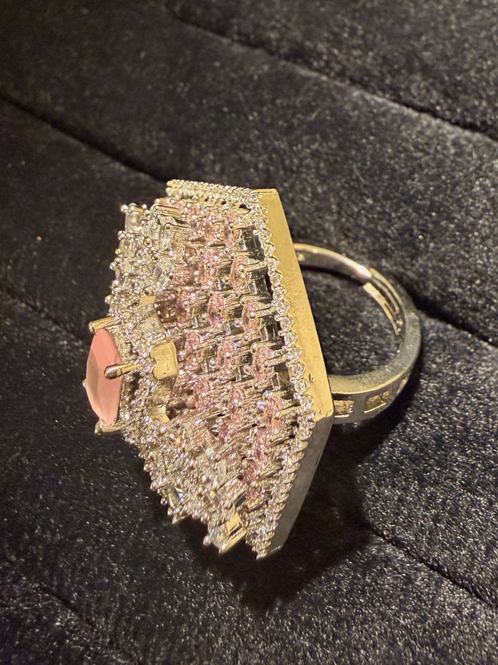 Royal Hexagon Multi-Stone Cocktail Ring