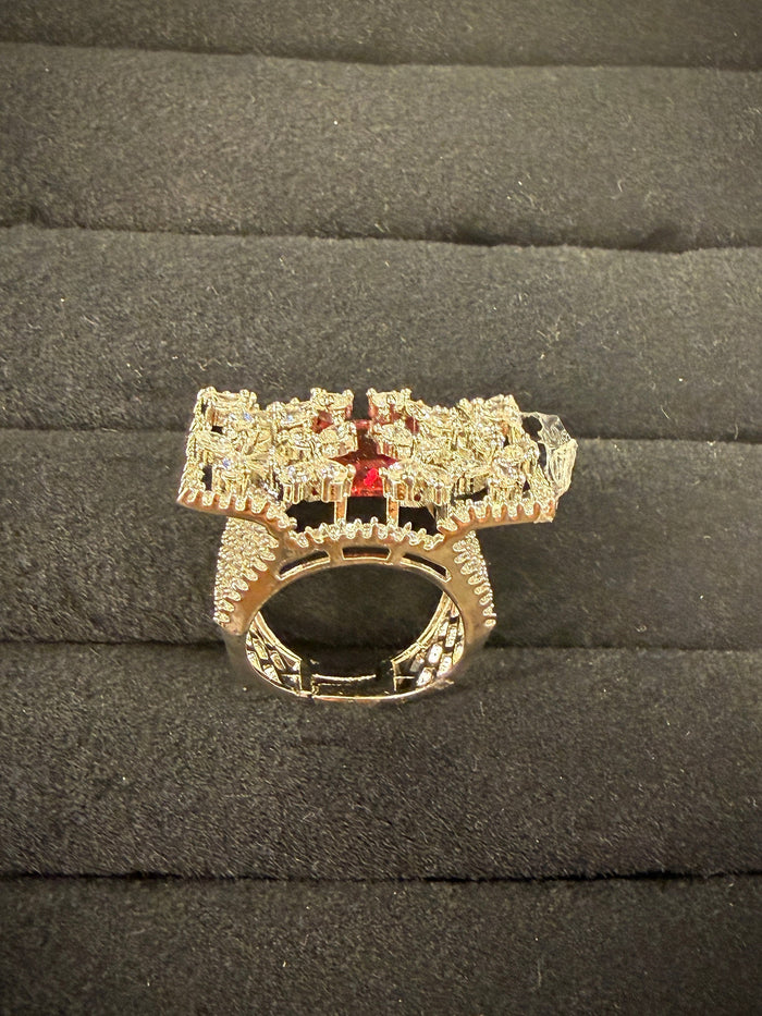 Royal Rectangular  Luxury Cocktail Ring