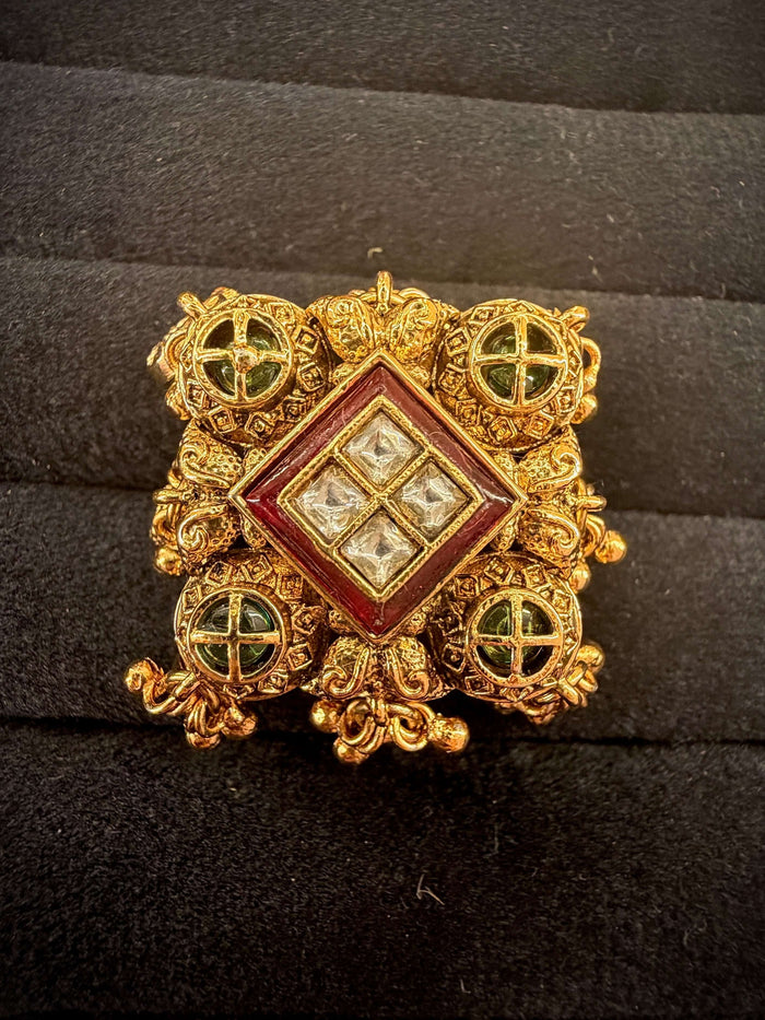 Royal Red Heritage Rajwadi Ring