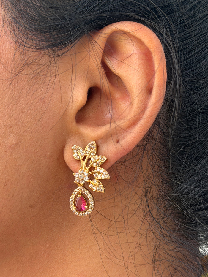 ear wearing a decorative earring