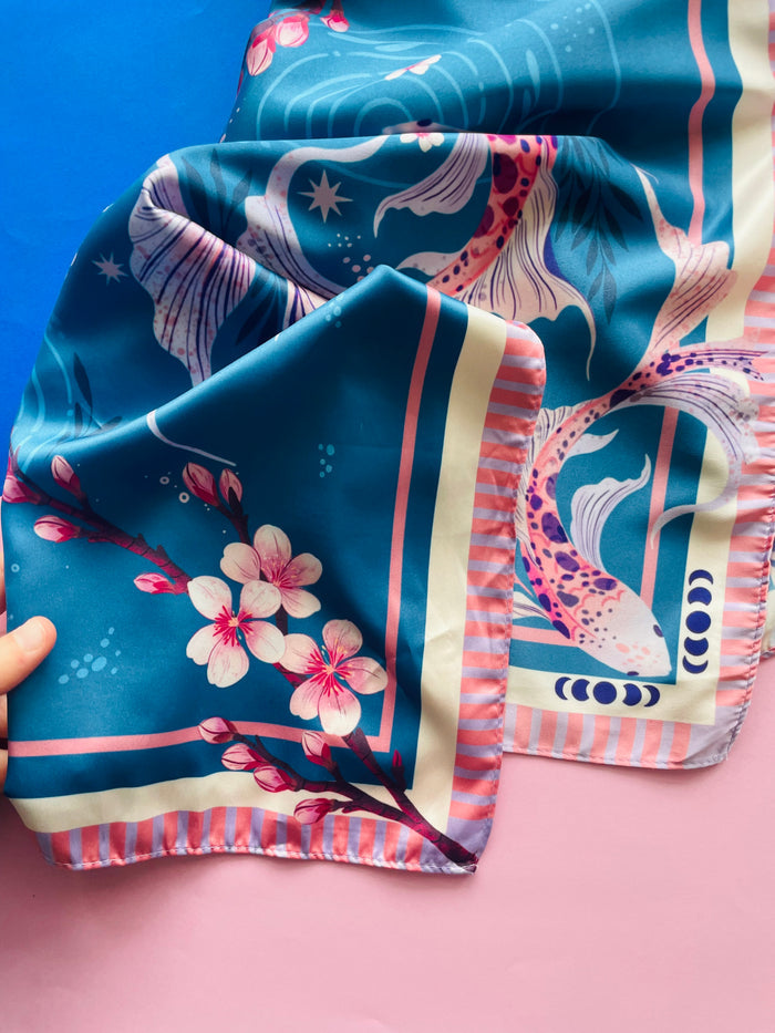 Sakura Tree Motive Scarf