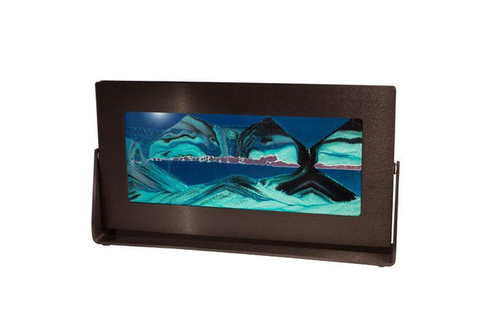 Sand Sculpture in Black Anodized Frame