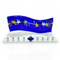 Sara Beames Blue Quasar Menorah