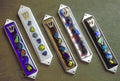 Sara Beames Fused Glass Dichroic Mezuzah