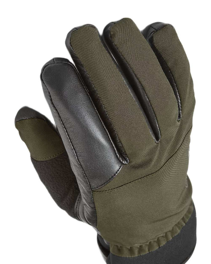 Olive Coloured Sealskinz Fordham Waterproof All Weather Hunting Glove on white background #colour_olive