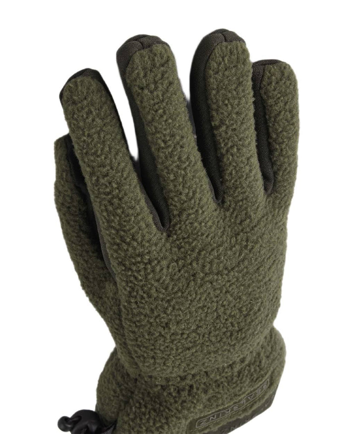 Olive Coloured Sealskinz Hoveton Waterproof Sherpa Fleece Glove on white background #colour_olive
