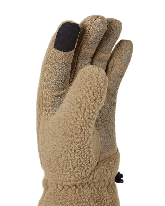 Brown Coloured Sealskinz Hoveton Waterproof Sherpa Fleece Glove on white background #colour_brown