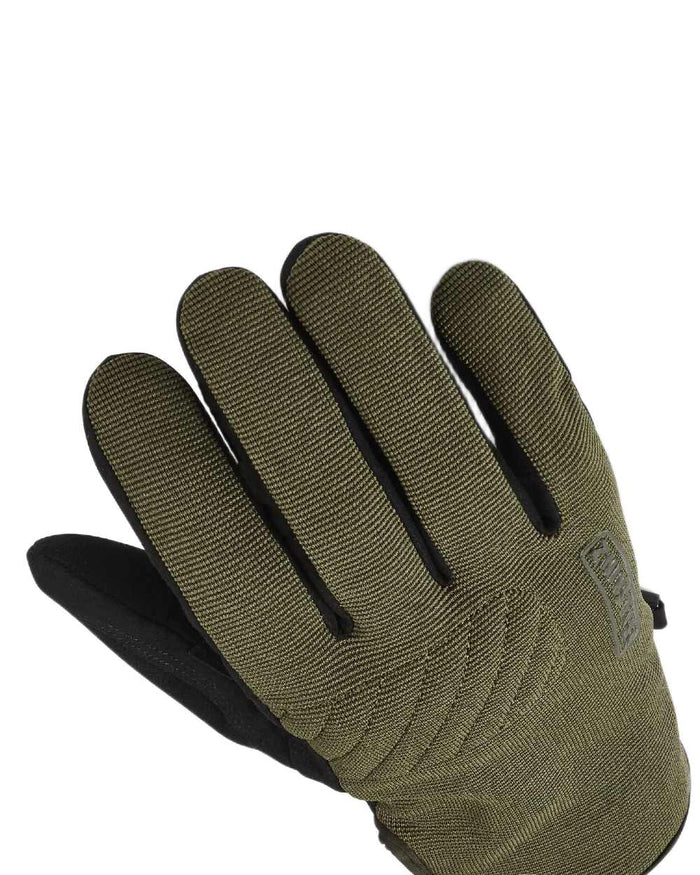 Olive Coloured Sealskinz Howe Waterproof All Weather Multi-Activity Glove on white background #colour_olive