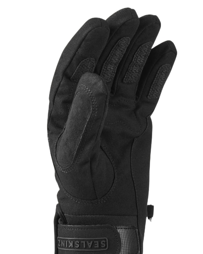 Black Coloured Sealskinz Howe Waterproof All Weather Multi-Activity Glove on white background #colour_black