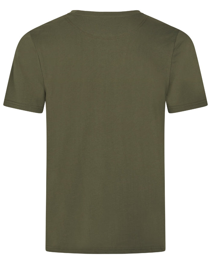 Grape Leaf Coloured Seeland Caution T-Shirt on white background #colour_grape-leaf