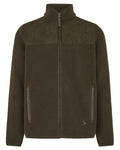 Light Pine Coloured Seeland Mens Fog Fleece Jacket on white background #colour_light-pine