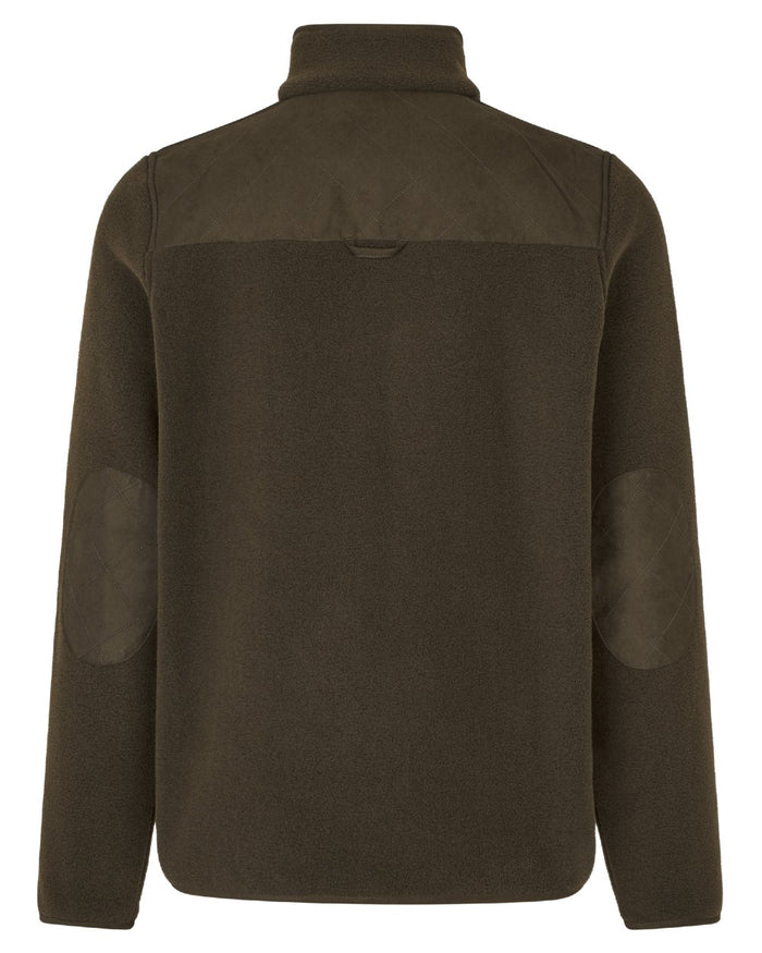 Light Pine Coloured Seeland Mens Fog Fleece Jacket on white background #colour_light-pine