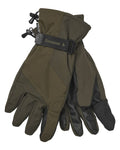 Pine Green coloured Seeland Trigger Fold-Back Gloves on white background #colour_pine-green