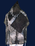 Sheer Black Tree of Life Tallit