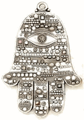 Silver Tone Hamsa
