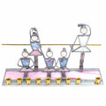 Stained Glass Dancer Menorah