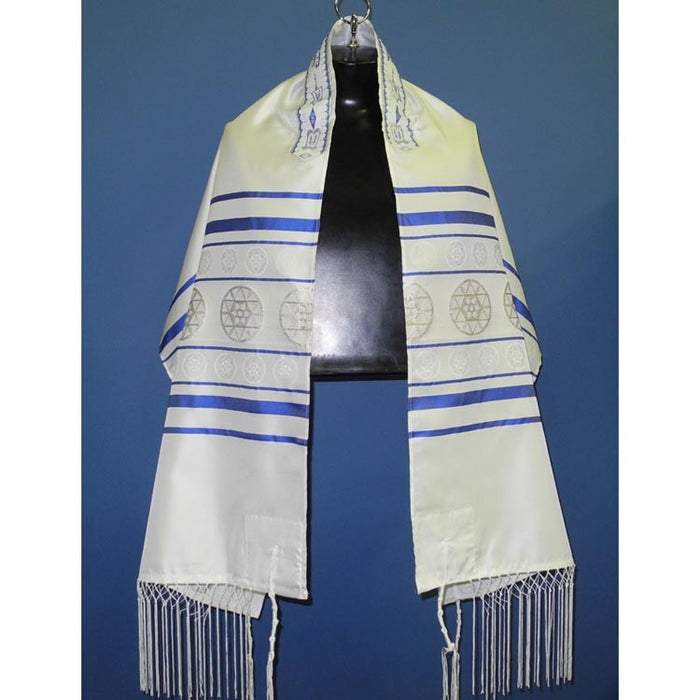 Star Tallit and Bag In Royal Blue