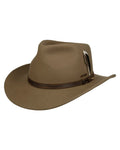 Dried Herb coloured Stetson Mobridge Western Wool Hat on white background #colour_dried-herb