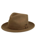 Chestnut coloured Stetson Soft Felt Traveller Wool Hat on white background #colour_chestnut