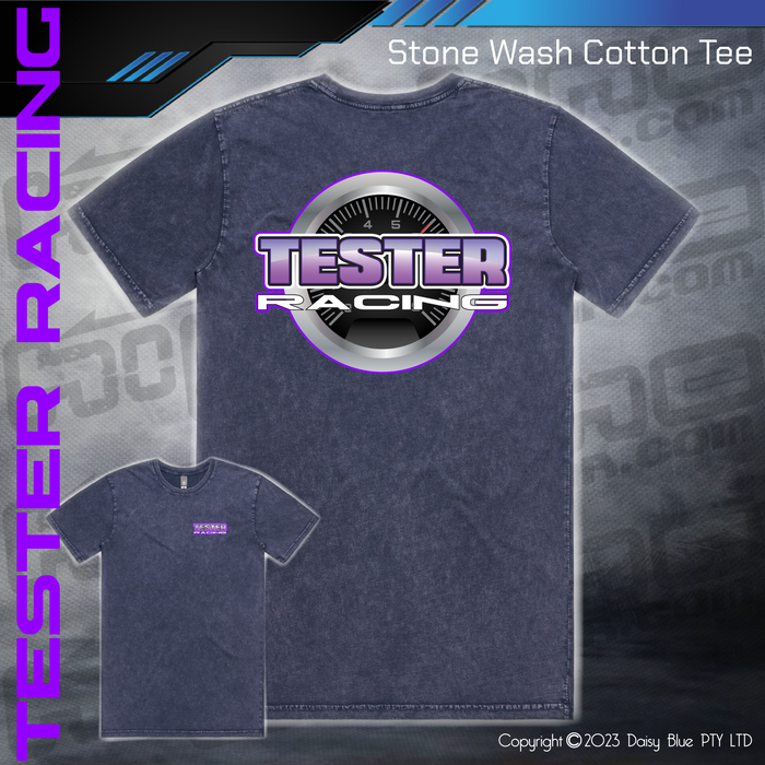 Stonewash Tee - Tester Racing
