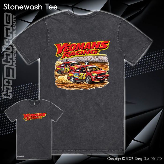Stonewash Tee - Yeomans Racing
