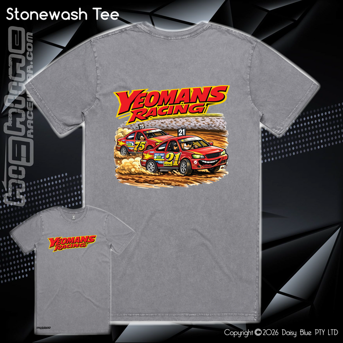 Stonewash Tee - Yeomans Racing