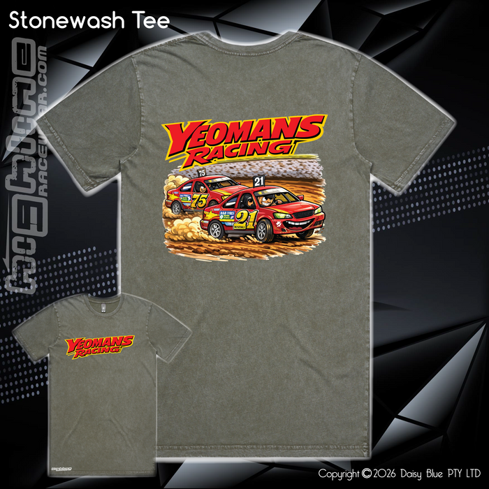 Stonewash Tee - Yeomans Racing