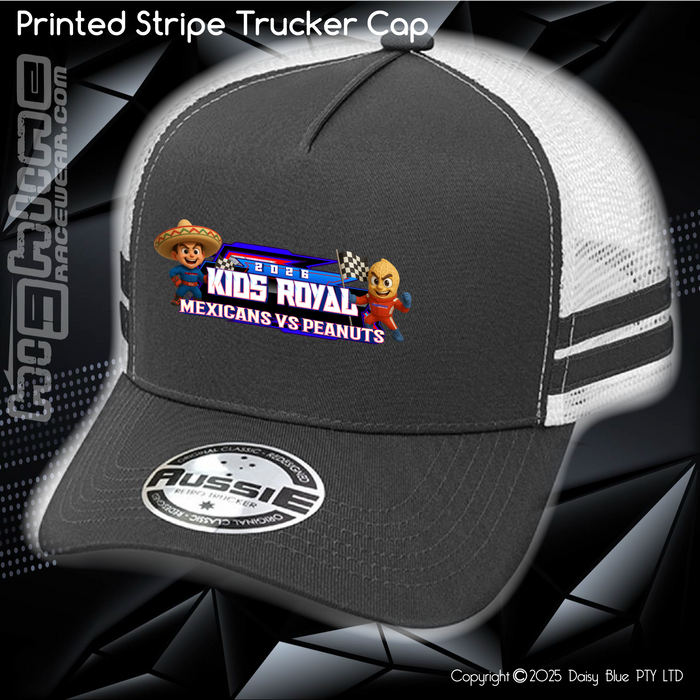 STRIPE Trucker Cap - JQMV Kids Royal 2026