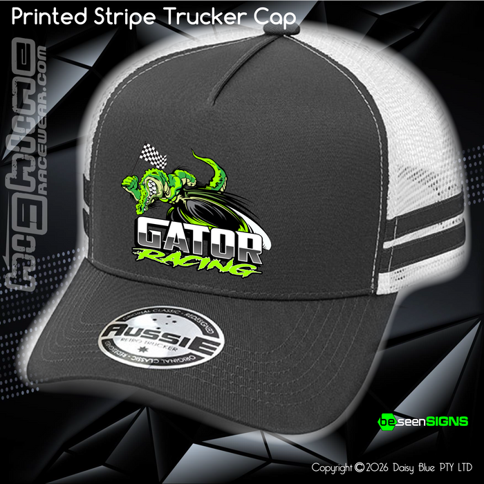 STRIPE Trucker Cap - Nate 'GATOR' Roycroft